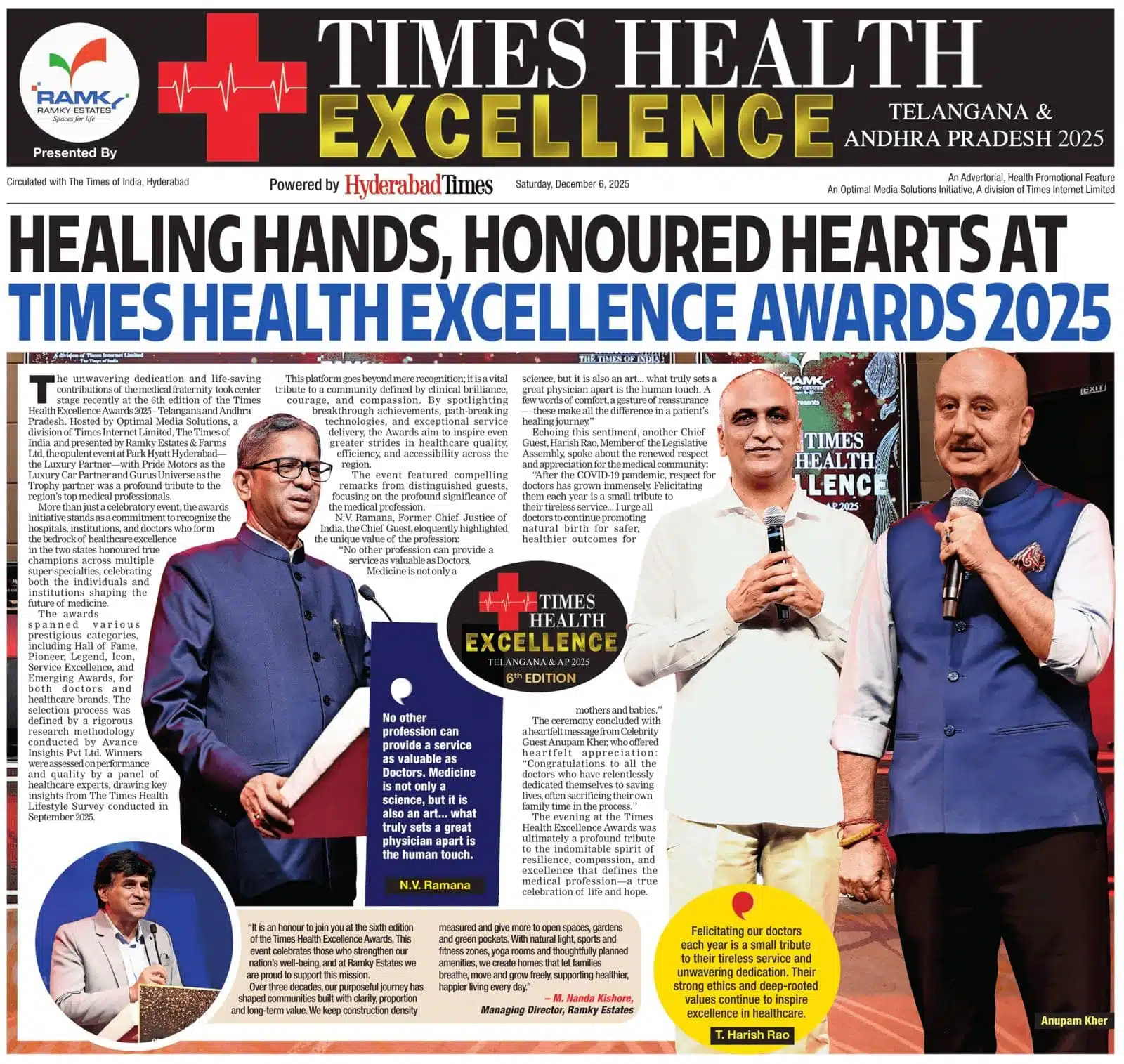 A Legacy of Excellence: FMS International Dental Center Honoured at Times Health Excellence Awards 2025