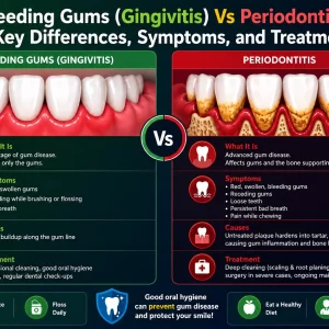 Bleeding Gums (Gingivitis) Vs Periodontitis: Key Differences, Symptoms, and Treatment