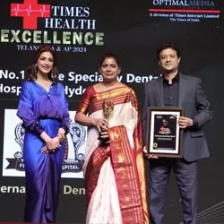 Best Dental Hospital, Hyderabad - Times Health Survey, for 9 consecutive years - 2017-2025